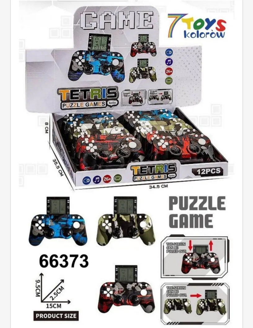 Zabawka Tetris Puzzle Game 15 cm, 12 szt/opak.