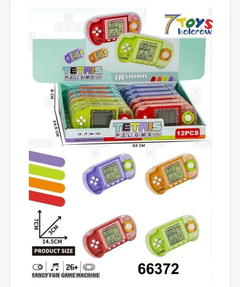 Zabawki Tetris Puzzle Games 14,5cm x 3,2cm 12szt