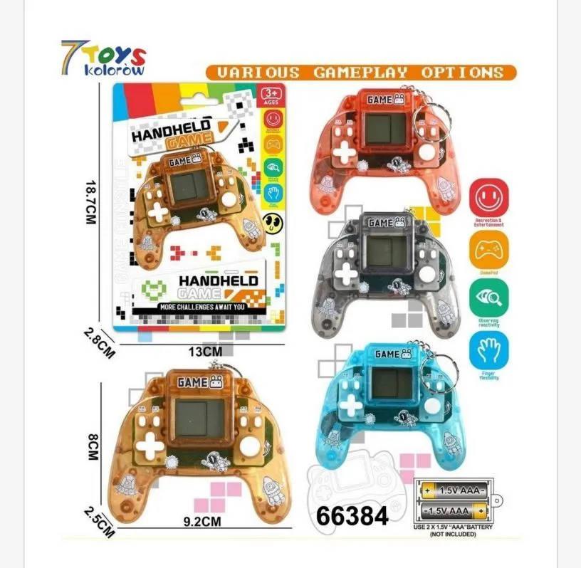 Kieszonkowa konsola handheld game 32 gry kolorowy wyświetlacz