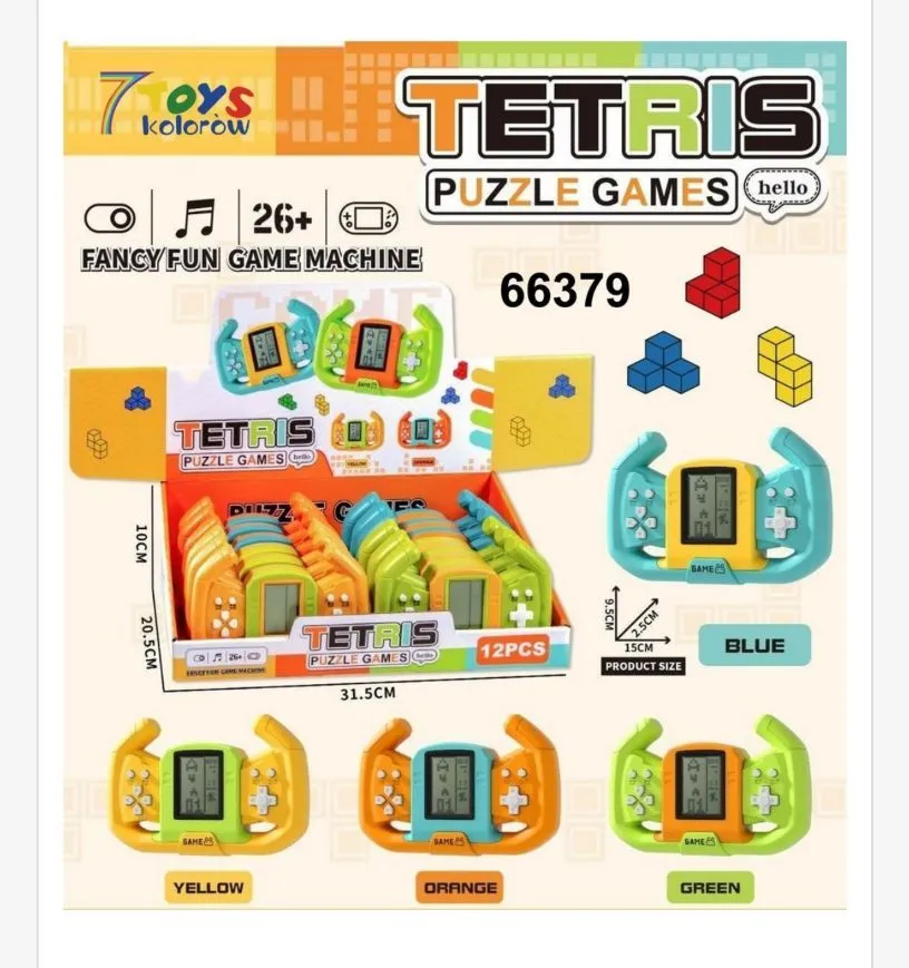 Zabawki Tetris Puzzle Games ręczne 26+ kolorowe