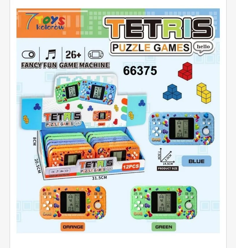Zabawka Tetris Puzzle Games 7TOYS, 25x31.5cm, 12szt