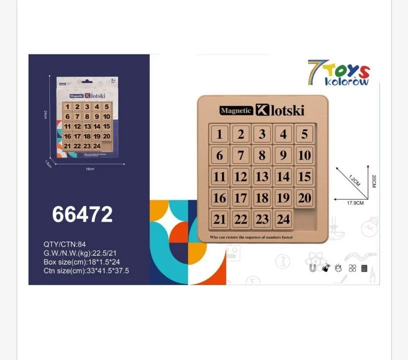 Zabawki Magnetic Klotski 7Toys