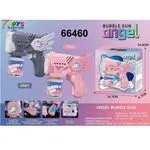Pistolet do baniek Angel Bubble Gun 14,8 cm szary i różowy