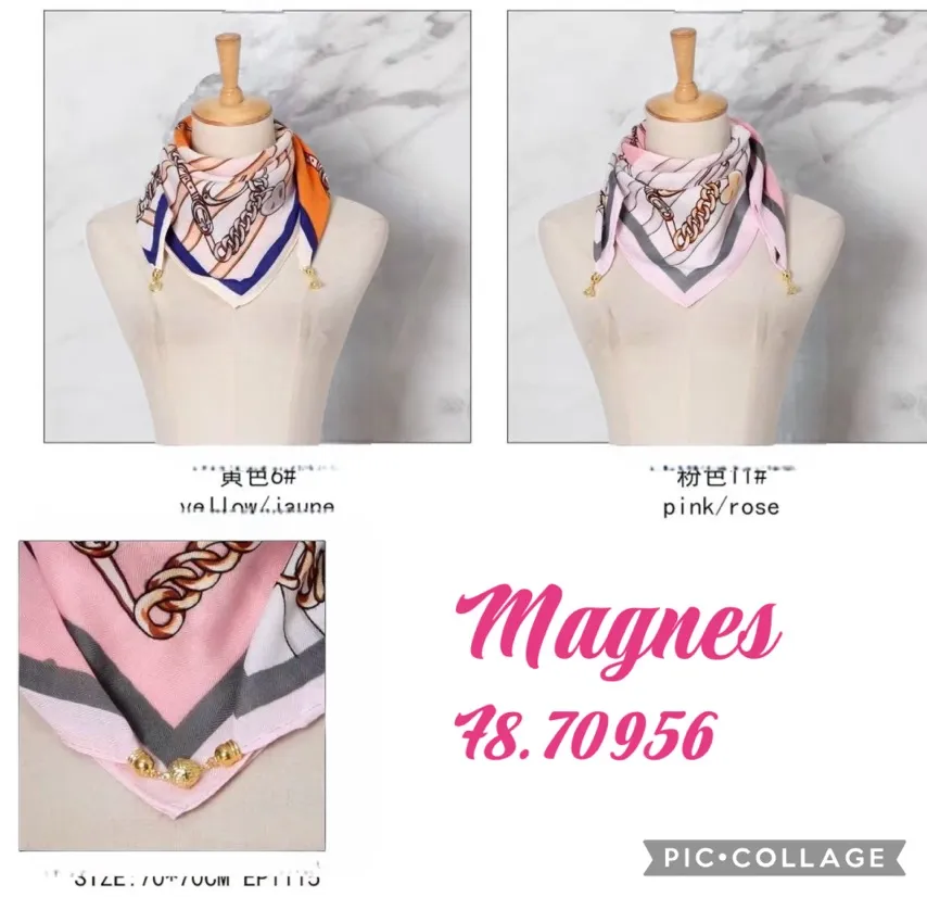 Chusta Damska Magnesnes Navy i Pink Rose