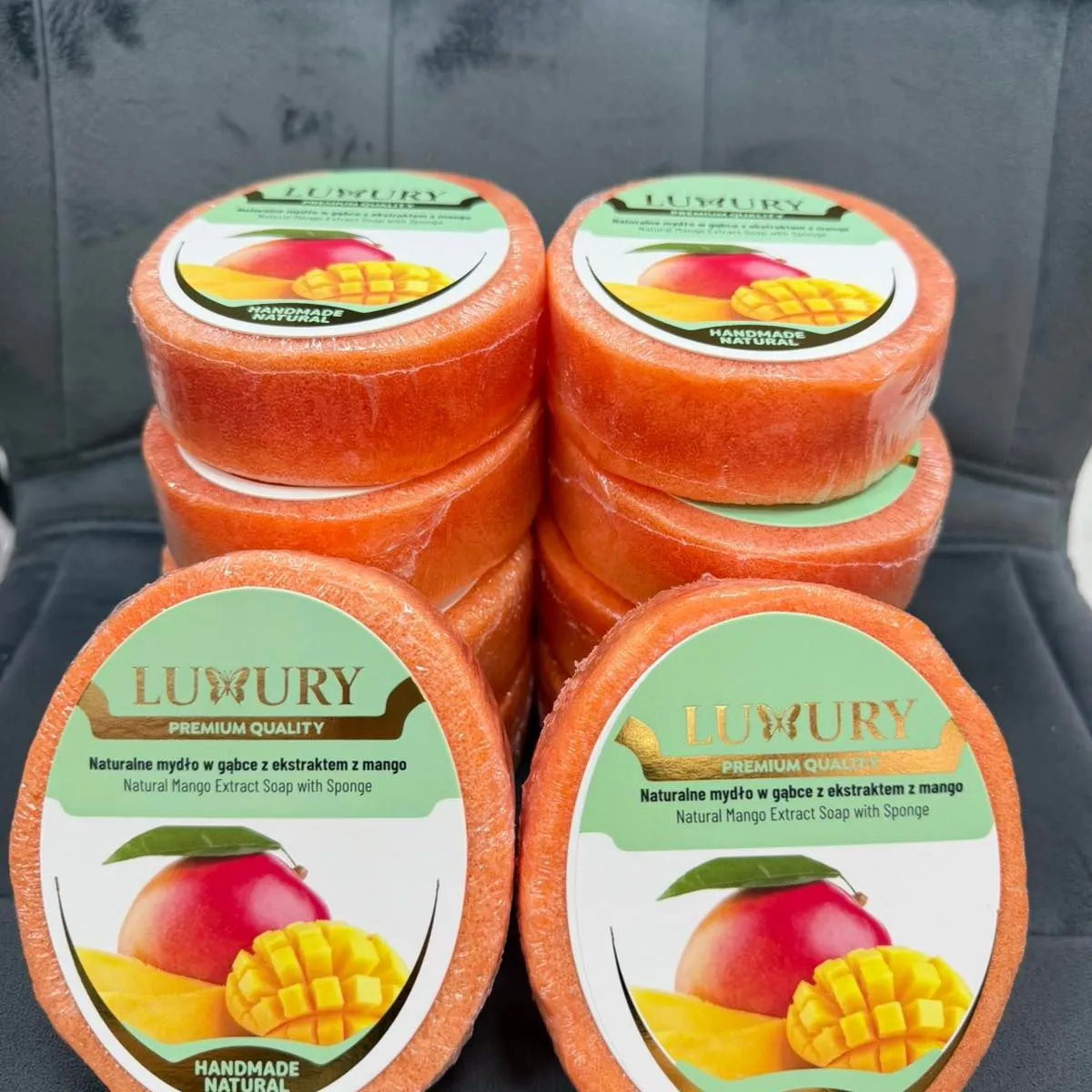 Naturalne Mydło w Gąbce Mango LUXURY Handmade
