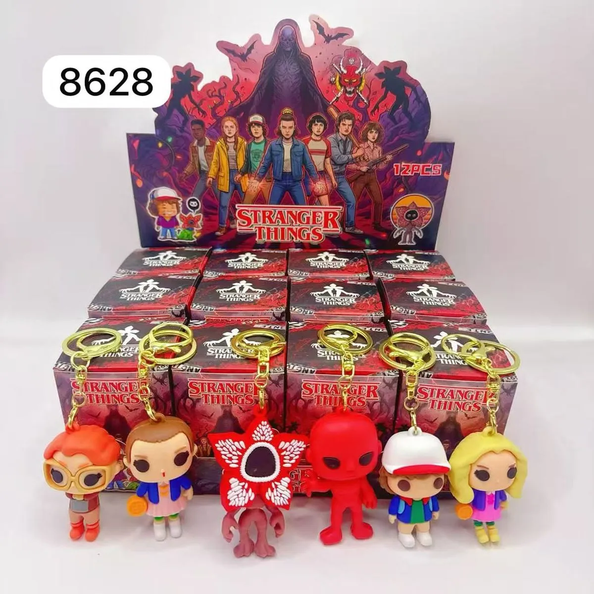 Brelok Gumowe Stranger Things Zestaw Postaci 12 szt
