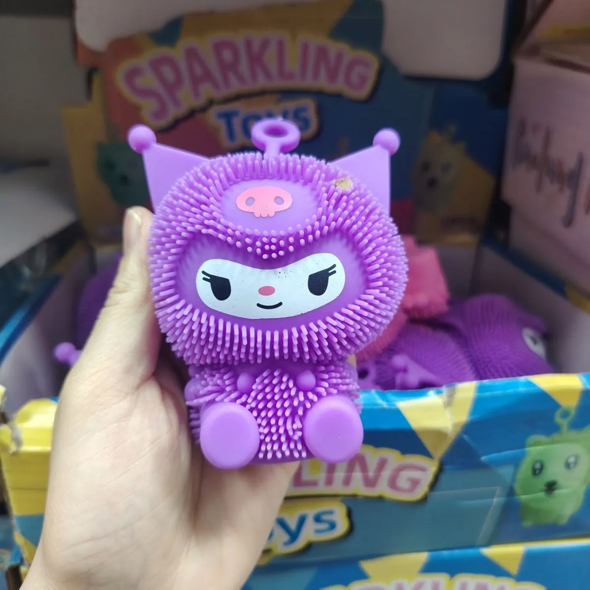 Gniotki Squeeze Toys Sparkling fioletowy kot Pop Mart