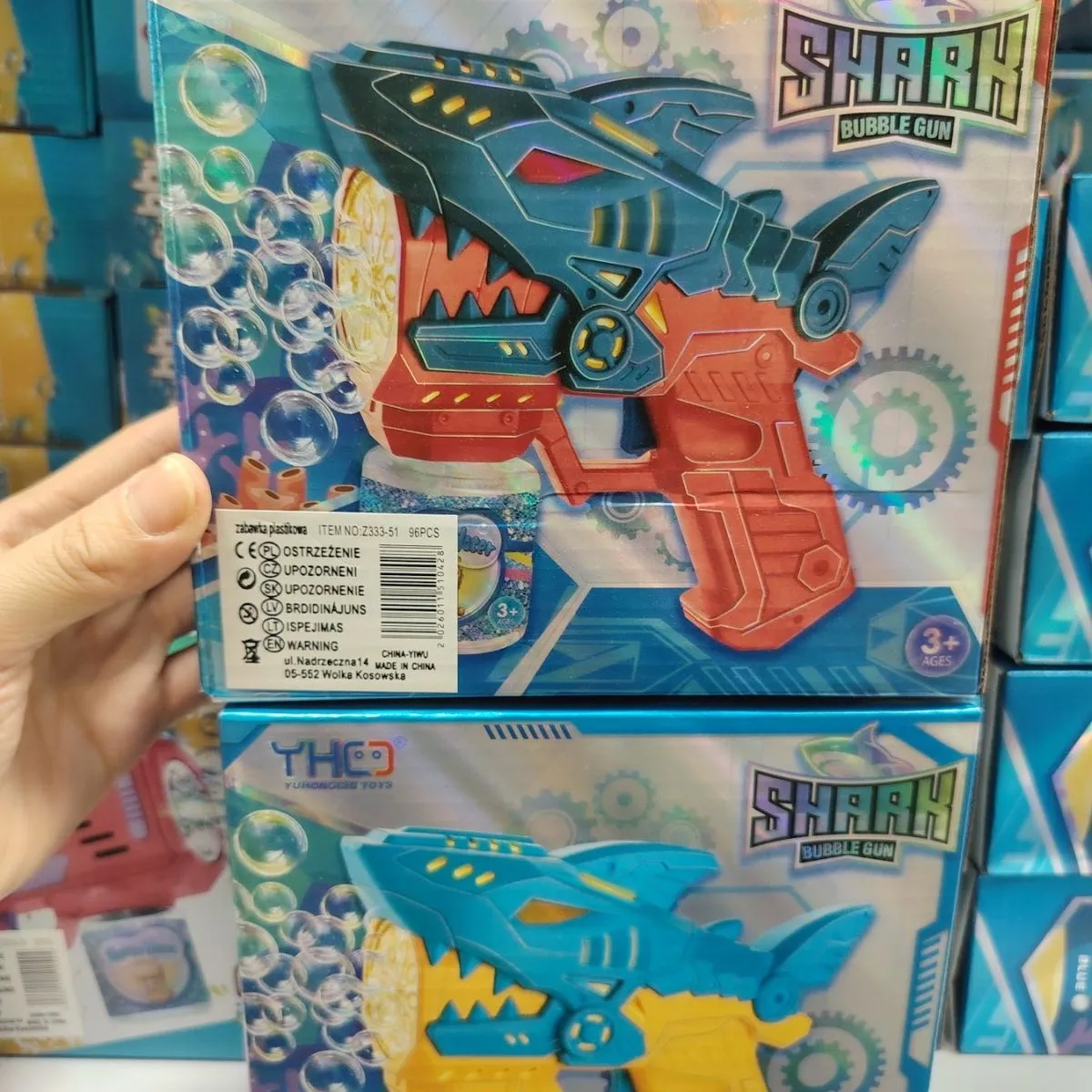 Pistolet do baniek rekin Shark Bubble Gun