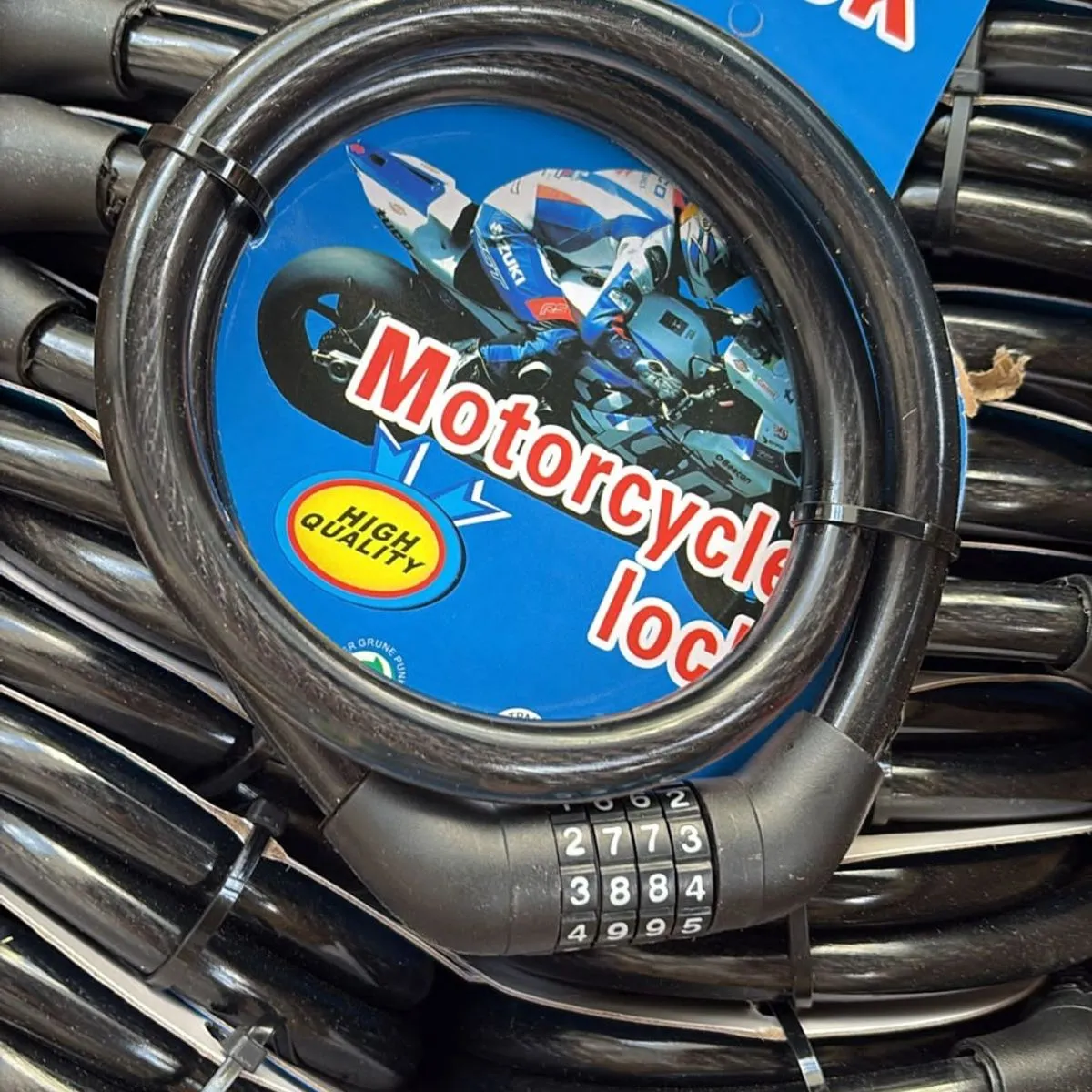 Zapięcie szyfrowe do roweru i motocykla