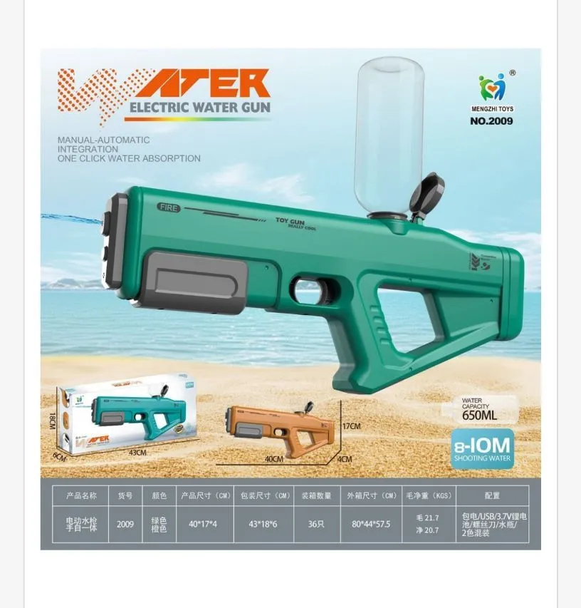 Pistolet wodny WATER GUN 650ml manualny/automatyczny