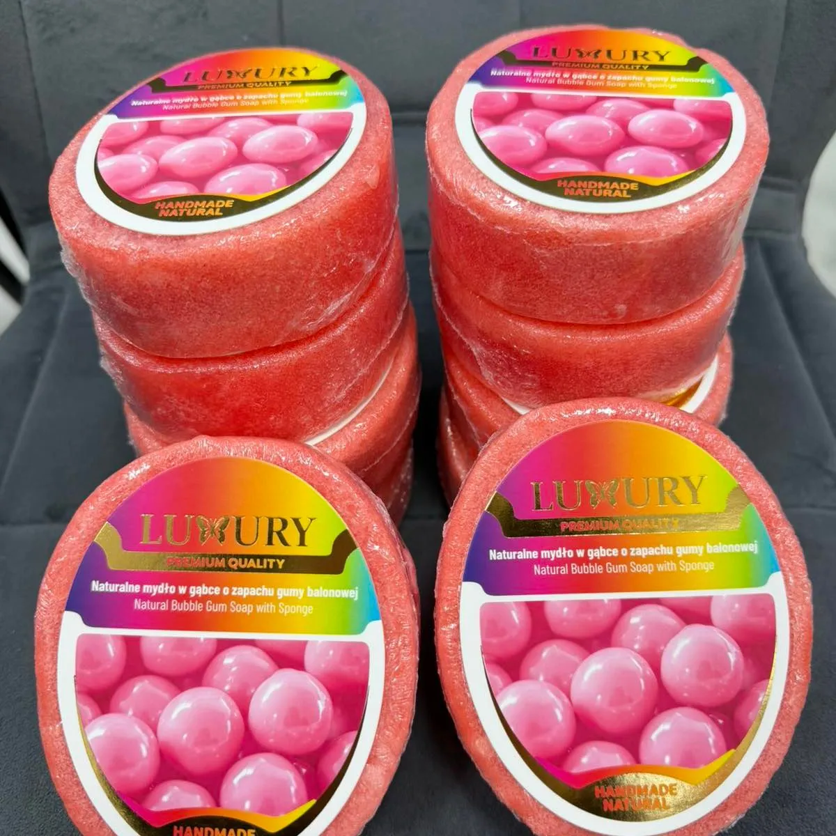 Naturalne Mydło w Gąbce z Natural Gum Sponge