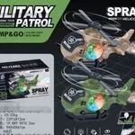 Zabawki Military Patrol Spray Helicopter Bump&Go