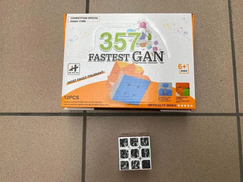 Zabawka Rubik Cube 3x3x3 Fastest GAN 357, zestaw 12 szt