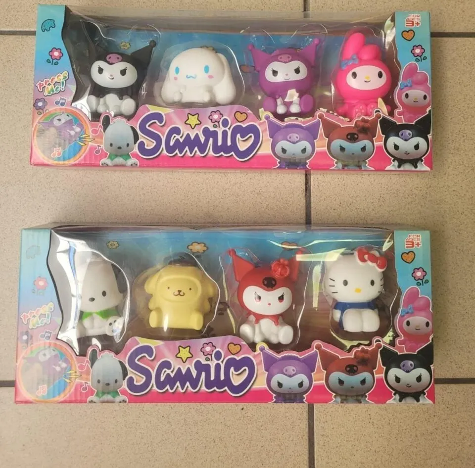 Zabawka Figurki Sanrio Zestaw 4 szt. Mix Postaci Press Me