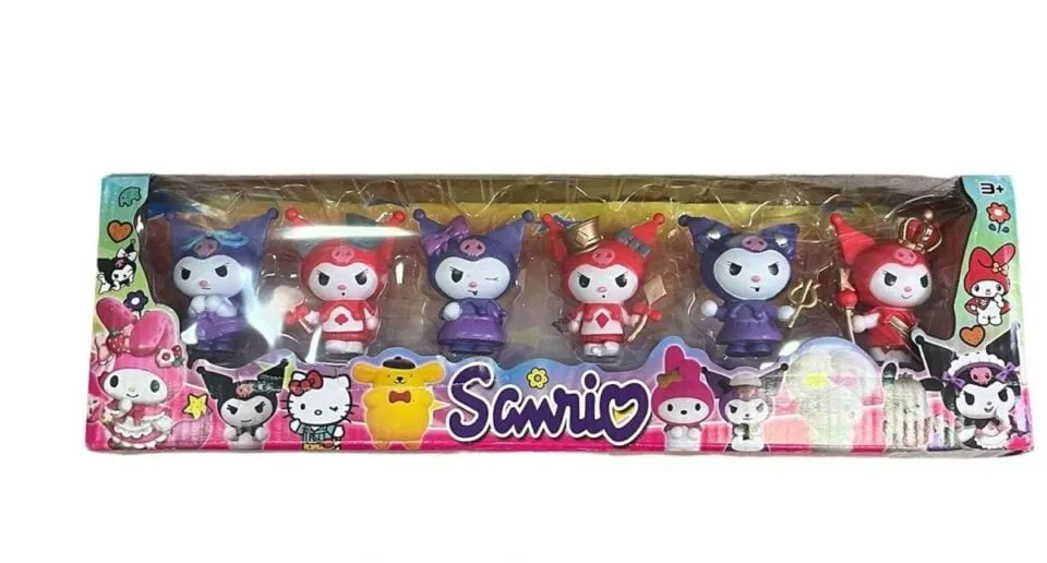 Zabawka Figurki Sanrio 6 szt. - Zestaw Kolekcjonerski Kuromi