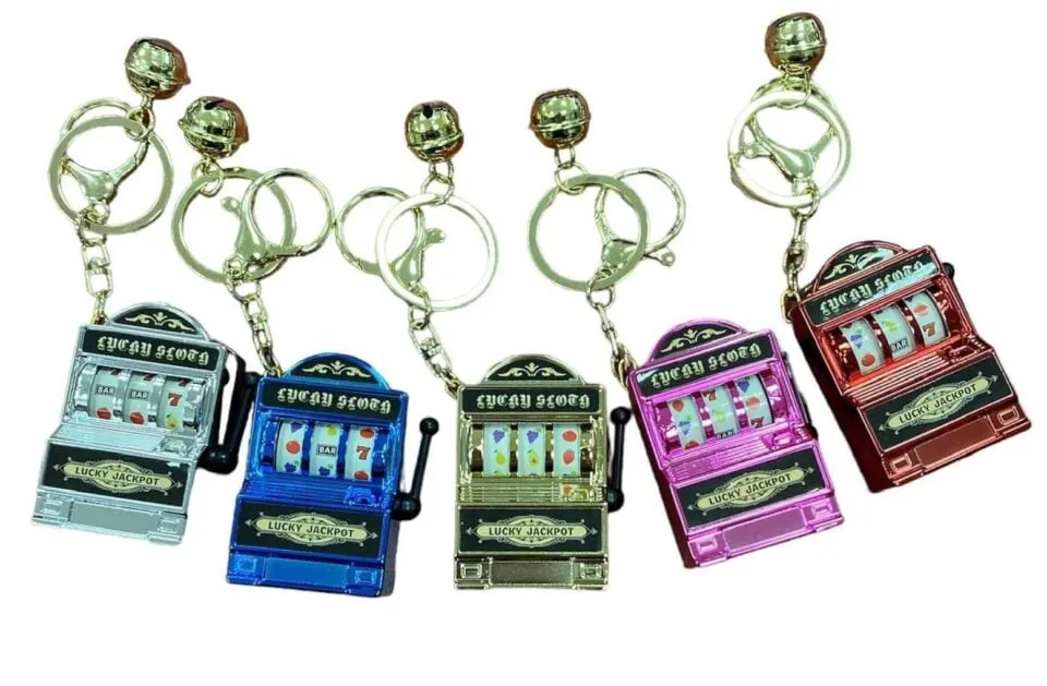 Brelok Automat do Gier Lucky Slots 12 szt.