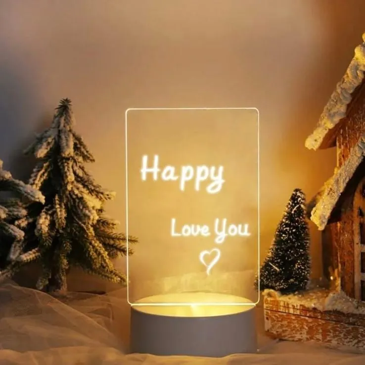Lampka LED Tablet Pisad SMS Happy Love You - 12 szt.