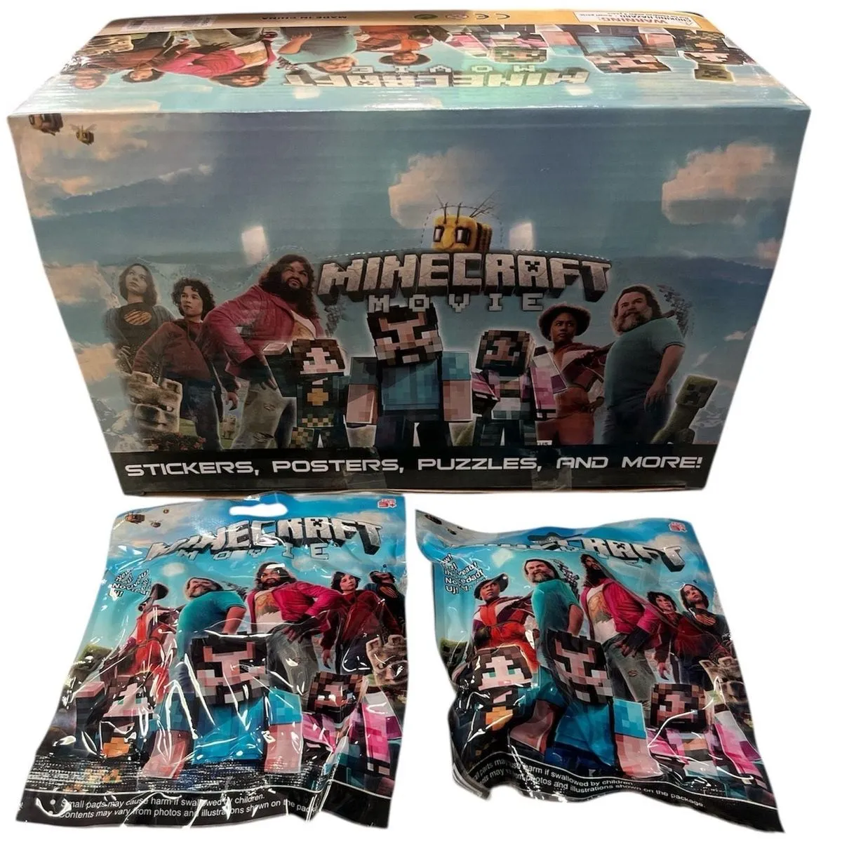 Saszetki Minecraft Movie - Naklejki, Plakaty, Puzzle (24 szt.)
