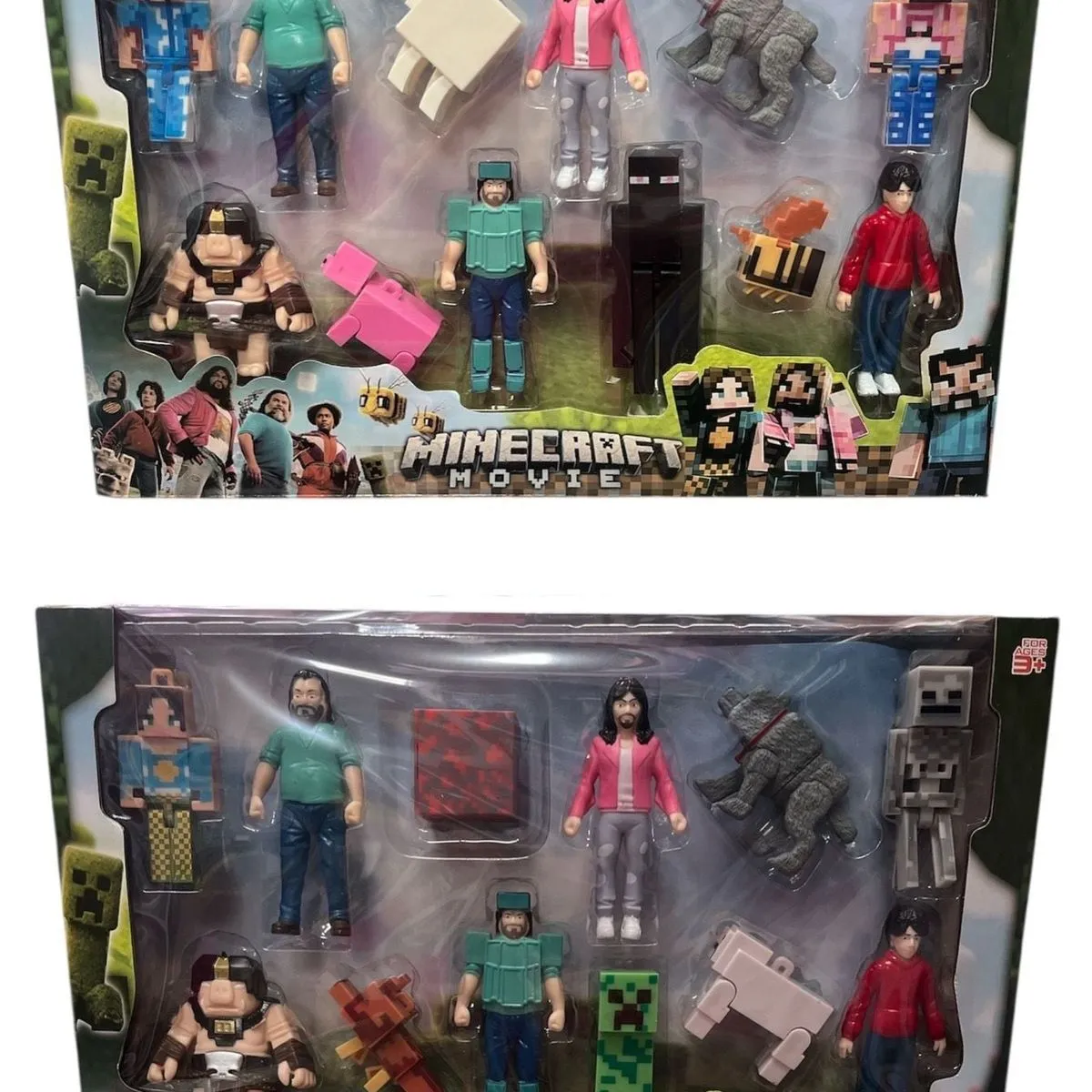 Figurki Minecraft Movie - Zestaw Postaci i Mobów (6 szt/paczka)