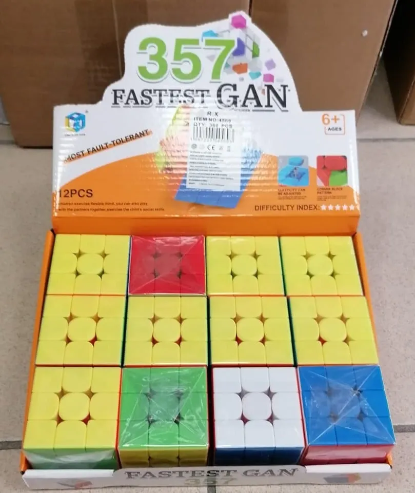 Zabawki Kostka Logiczna 3x3 Fastest Gan, Speedcube, 12 szt.