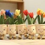 Maskotka Pluszowa Tulipan w Doniczce 33cm - Mix Kolorów