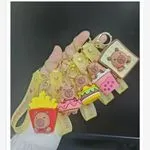 Brelok do Kluczy Kapibara z Zawieszką Mix Wzorów Jedzenie 12 szt.
