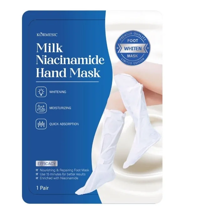 Maska do Rąk Kormesic Milk Niacinamide Wybielająca 1 para