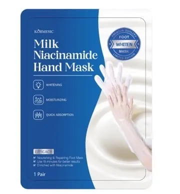 Maska do Rąk Kormesic Milk Niacinamide Wybielająca 1 Para