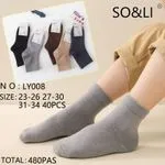 Skarpetki damskie SOS&LI LY008, rozmiary 23-34, 40 szt