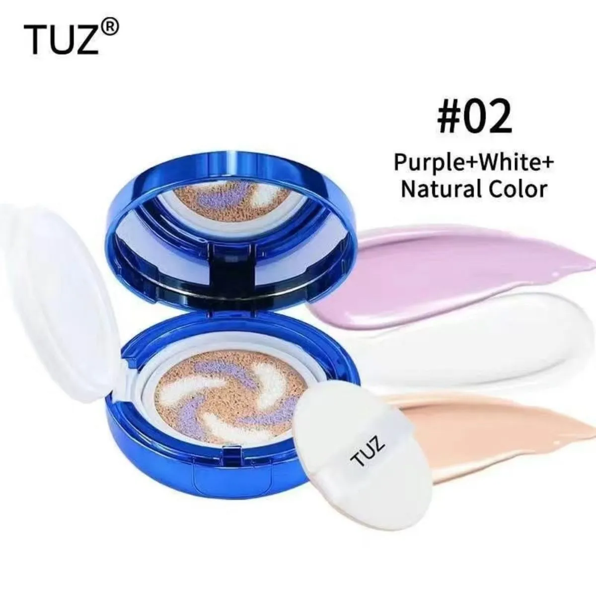 Podkład Collagen Cushion TUZ #02 Purple+White+Natural Color