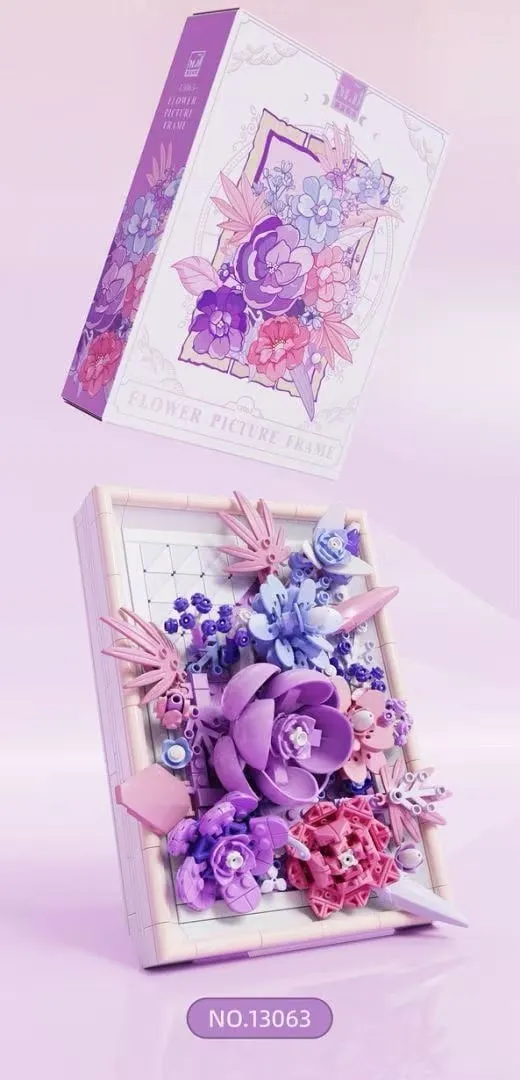 Klocki Kwiaty 786 PCS Flower Picture Frame NO.1363