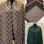 Szaliki damskie mix 12 szt viscose cotton wzór geometryczny