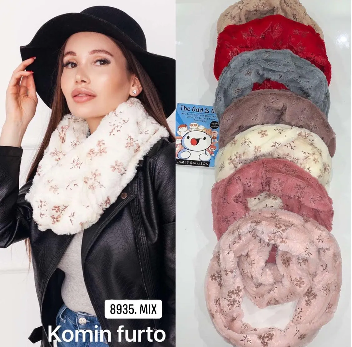 Komin Damski Futerko 8936 MIX