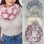 Komin Damski Futerko Mix Kolorów 9833