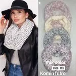Komin Damski Futerko Mix Kolorów 8930