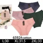 Majtki damskie bawełniane 6592 L:30 XL:31.5 2XL:33