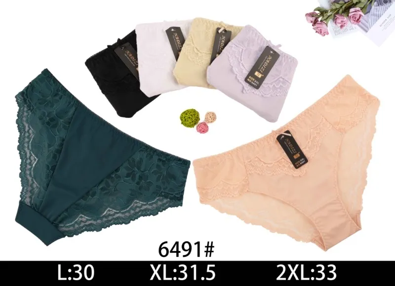 Majtki damskie koronkowe L-2XL model 6491#
