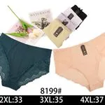 Majtki damskie Naturális XL-XXXL, 4 szt. granat/beż