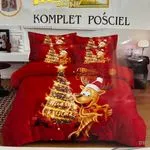 Komplet Pościel Milano 200/220 3cz Świąteczny