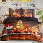 Komplet Pościel Milano 200/220 3cz Bożonarodzeniowy