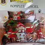 Komplet Pościel Milano Zone 200/220 3cz Śnieg Świąteczny
