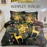 Komplet Pościel Milano Zone 200/220 3cz Bożonarodzeniowy