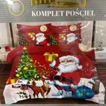 Komplet Pościeli Milano 160/200 Święta Santa Claus