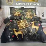 Komplet Pościel Milanoando 160/200 3D Bożonarodzeniowy