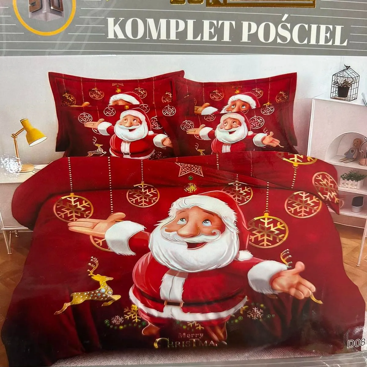 Komplet pościeli Milano Zone 160/200 świąteczny