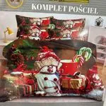 Komplet Pościel Milano 160/200 Bałwianek Świąteczny
