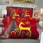 Komplet Pościel Milano Zone 160/200 Czerwony Renifer