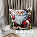 Poszewki 40x40 cm z motywem Świętego Mikołaja BL60-63