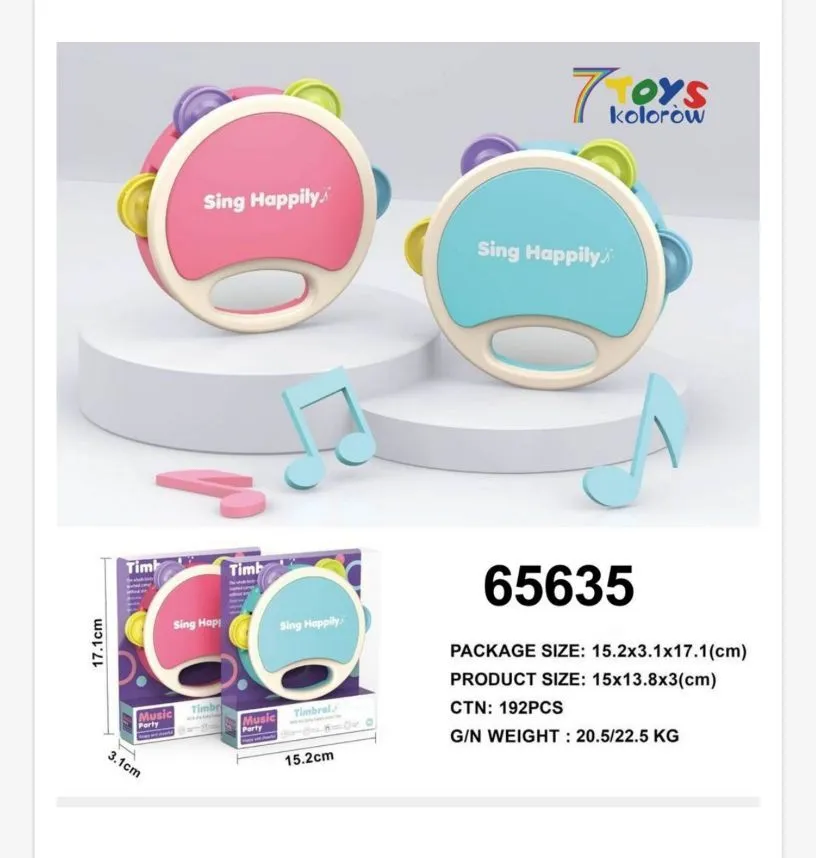 Grzechotki Sing Happy kolorowe 7Toys