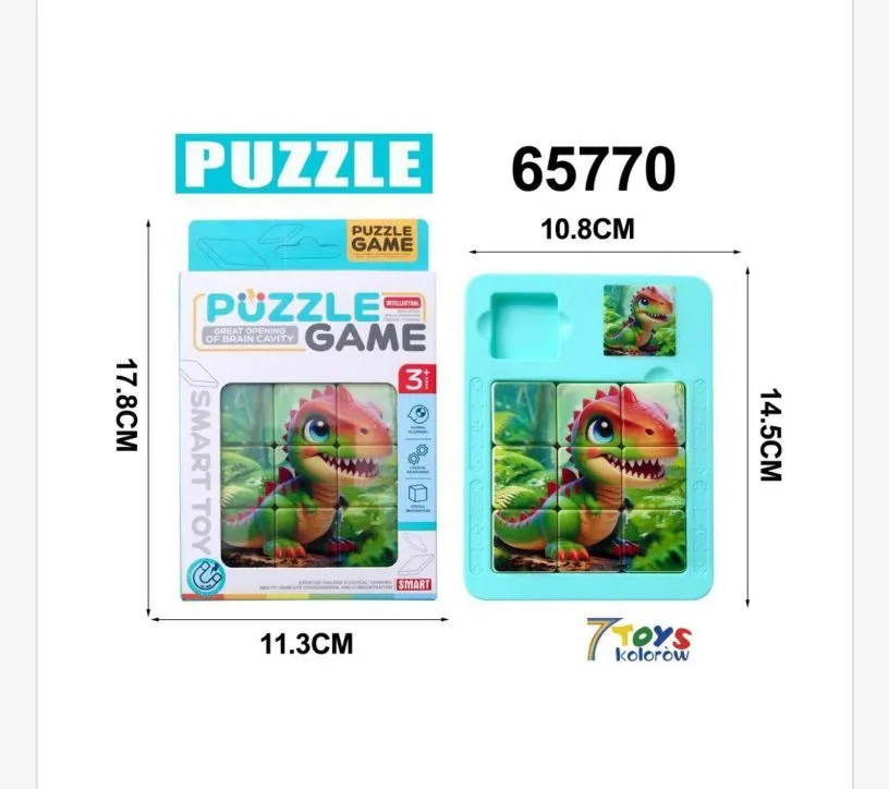 Logiczna Zabawka Puzzle Game Dino 3D 17x11.3x10.8cm